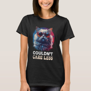 Lustige Perserkatze KÜMMERT SICH NICHTS Coole Vint T-Shirt