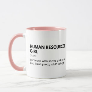 Lustige Personalabteilung Mädchen Sprüche Tasse