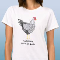 Lustige personalisierte Aquarell-Wyandotte-Huhn-Da