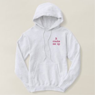 Lustige Personalisierte Mahjong-Tasche "Es bringt Bestickter Hoodie