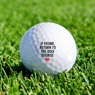 Lustige personalisierte Neuheit verlorener Golfbal Golfball