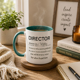 Lustige persönliche Definition des Directors Tasse