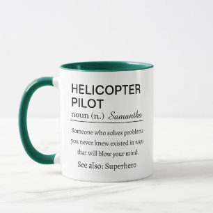 Lustige persönliche Definition eines Hubschrauberp Tasse