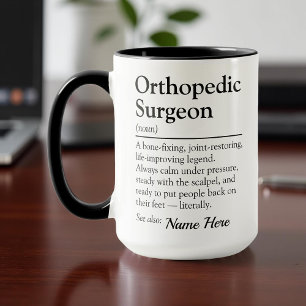 Lustige persönliche Definition eines orthopädische Tasse