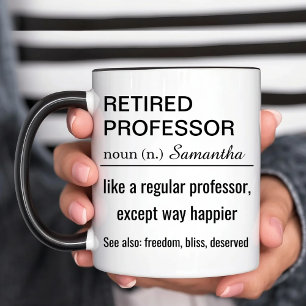 Lustige persönliche Definition eines pensionierten Tasse