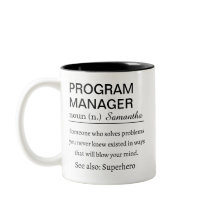 Lustige persönliche Definition eines Programm-Mana