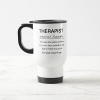 Lustige persönliche Definition eines Therapeuten