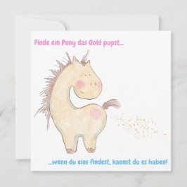 Lustige Pferde Karte für Pferdeliebhaber, Pferd