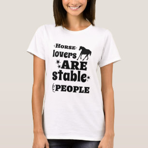 lustige Pferde Liebhaber von Stable-Leute-Wortart T-Shirt