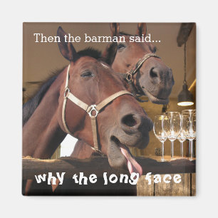 Lustige Pferde Magnet