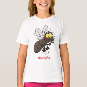 Lustige Pferdebremse Insekt Cartoon T-Shirt