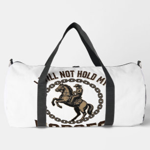 Lustige Pferdezitate Vintage Western Reitdesign_1 Duffle Bag