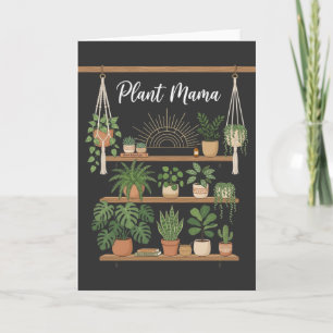 Lustige Pflanzen-Mama-Pflanzenliebhaber-Geschenkid Karte