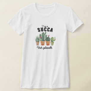 Lustige Pflanzen Sukkulente getopfte Kakteen Kaktu T-Shirt