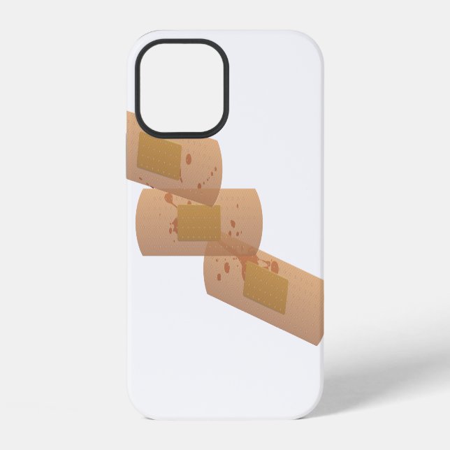 Lustige Pflaster  iPhone 12 Hülle (Rückseite)