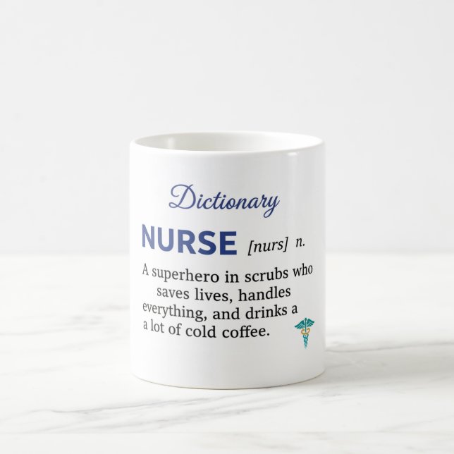 Lustige Pflegedefinition Geschenk  Kaffeetasse (Mittel)