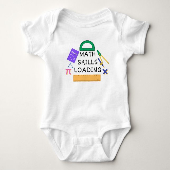 lustige Phrasen Geschenk, Math Baby Bodysuit Baby Strampler (Vorderseite)