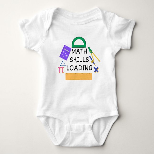 lustige Phrasen Geschenk, Math Baby Bodysuit Strampler (Vorderseite)