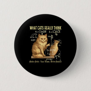 Lustige Physik-Wissenschaft-Humor Was Katzen wirkl Button