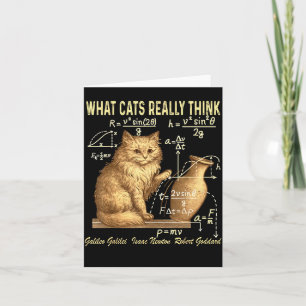 Lustige Physik-Wissenschaft Humor Was Katzen Wirkl Karte