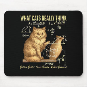 Lustige Physik-Wissenschaft-Humor Was Katzen wirkl Mousepad