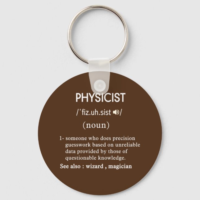 lustige Physikdefinition Schlüsselanhänger (Vorderseite)