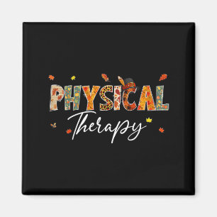 Lustige Physiotherapie-Kürbis Herbstbaum Herbst Magnet