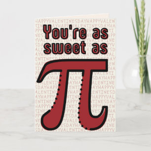 Lustige Pi-Mathematik-Witz Valentinskarte Karte