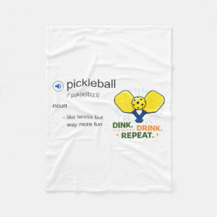 Lustige Pickleball-Definition wie Tennis, aber lus Fleecedecke