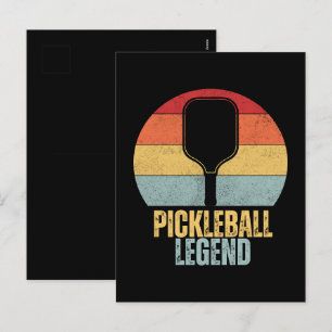 Lustige Pickleball Feiertagspostkarte