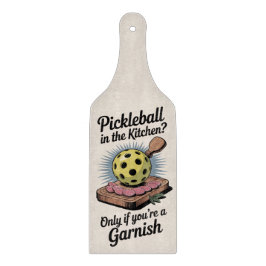 Lustige Pickleball in der Küche Garnitur Schneidebrett