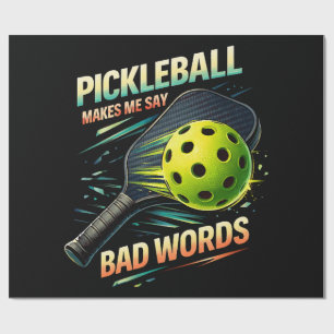 Lustige Pickleball Lässt Mich Schlechte Wörter Sag Geschenkpapier