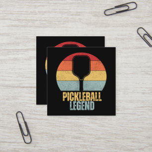 Lustige Pickleball-Legende Quadratische Visitenkarte