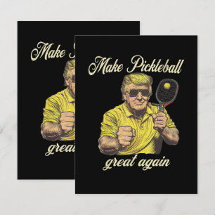 Lustige Pickleball-Liebhaber Grafiken Pickle Ball Dankeskarte
