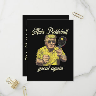 Lustige Pickleball-Liebhaber Grafiken Pickle Ball Einladungspostkarte