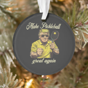 Lustige Pickleball-Liebhaber Grafiken Pickle Ball Ornament