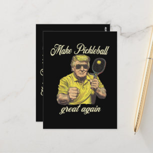 Lustige Pickleball-Liebhaber Grafiken Pickle Ball Postkarte