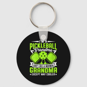 Lustige Pickleball-Oma Frauen Mädchen Pickle Schlüsselanhänger