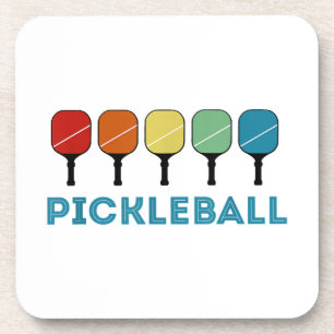 Lustige Pickleball Retro Vintage Getränkeuntersetzer