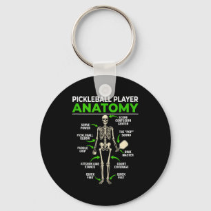 Lustige Pickleball-Spieler Anatomie Dink Pickle Ba Schlüsselanhänger