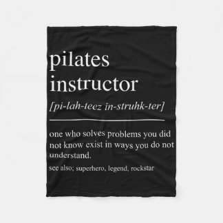 Lustige Pilates-Instructor-Definition Pilates-Lehr Fleecedecke