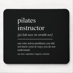 Lustige Pilates-Instructor Definition Pilates-Lehr Mousepad