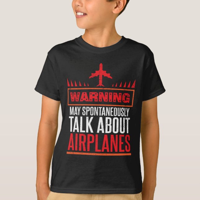 Lustige Pilot-und Flugzeug-Geschenke T-Shirt (Vorderseite)