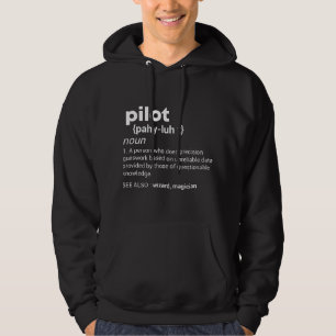 Lustige Pilotendefinition Flugzeug Luftfahrt Grafi Hoodie
