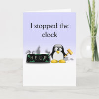 Lustige Pinguin-Mutter-Tageskarte
