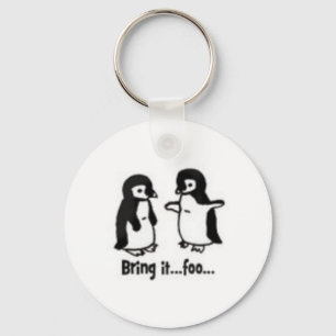 Lustige Pinguine Schlüsselanhänger