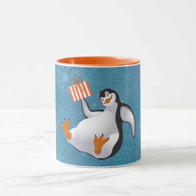 Lustige Pinguine Tasse (Zentrum)