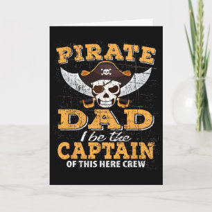 Lustige Piratennacht Papa Kreuzfahrt Familienurlau Karte