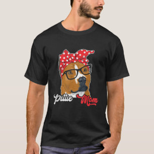 Lustige Pittie-Mama-Liebhaber-Hundebesitzer-Damen- T-Shirt