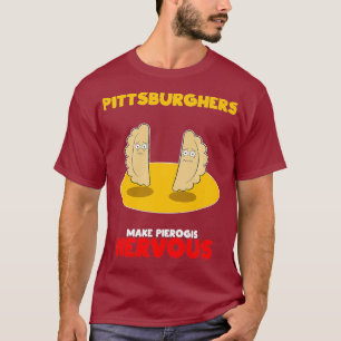 Lustige Pittsburgh nervöse Pierogi T für Premium T-Shirt